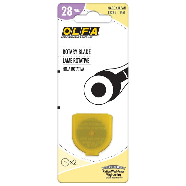 Olfa Replacement Rotary Blades- 28MM- 2 Pack