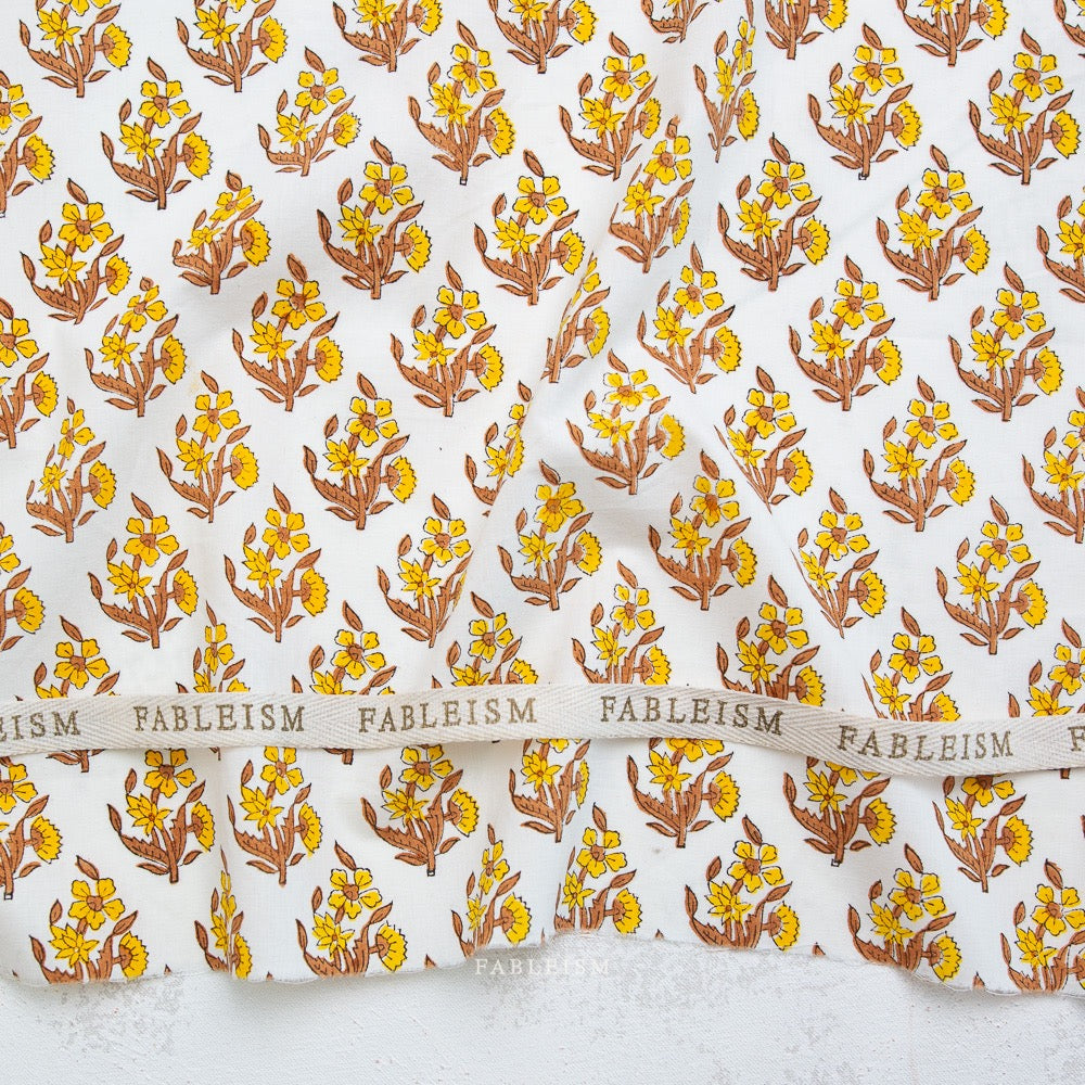 Weekend Floral in Summer- Indian Block Prints: Cottage- Fableism- 44