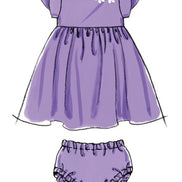 McCall's Sewing Pattern Infants' Lined Dirndl Dresses, Panties and Headband- M6015- S-M-L-XL