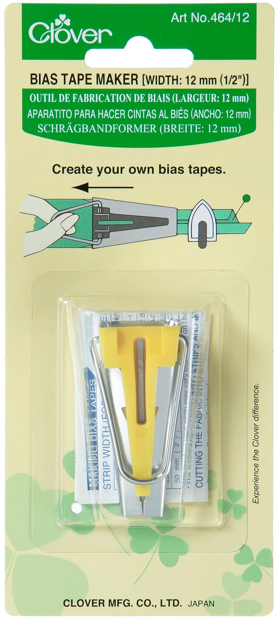 Clover Bias Tape Maker- 1/2
