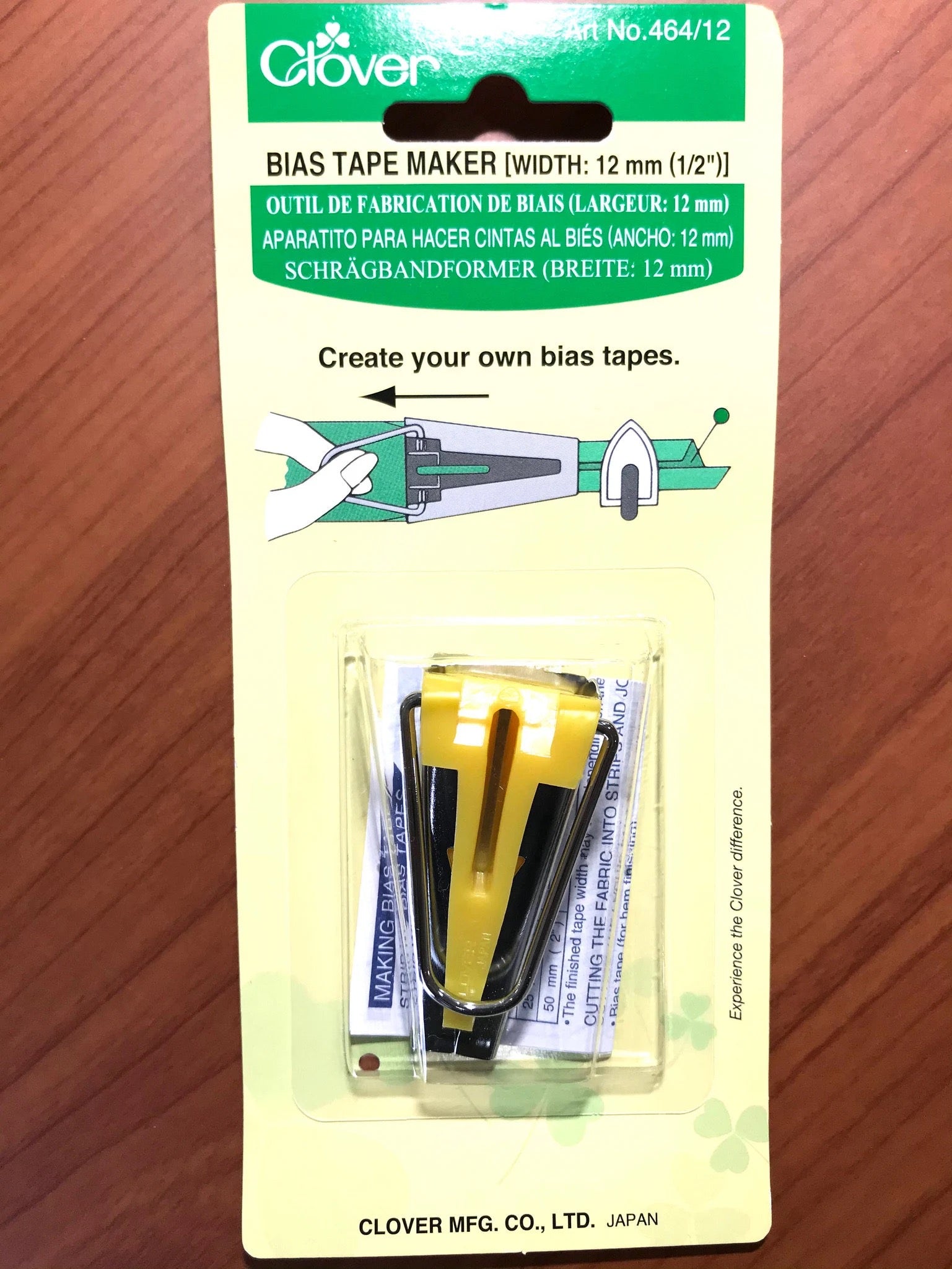 Clover Bias Tape Maker- 1/2