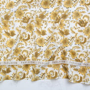 Country Floral in Yellow- Indian Block Prints: Cottage- Fableism- 44