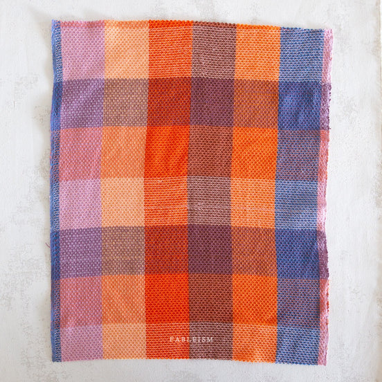 Waffle Happy Checkers in Sorbet- Cotton Woven Fableism- 54"