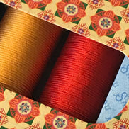Sajou Selection Box- 8 Spools SILK THREAD- Assortment #2 (Autumnal Colors)