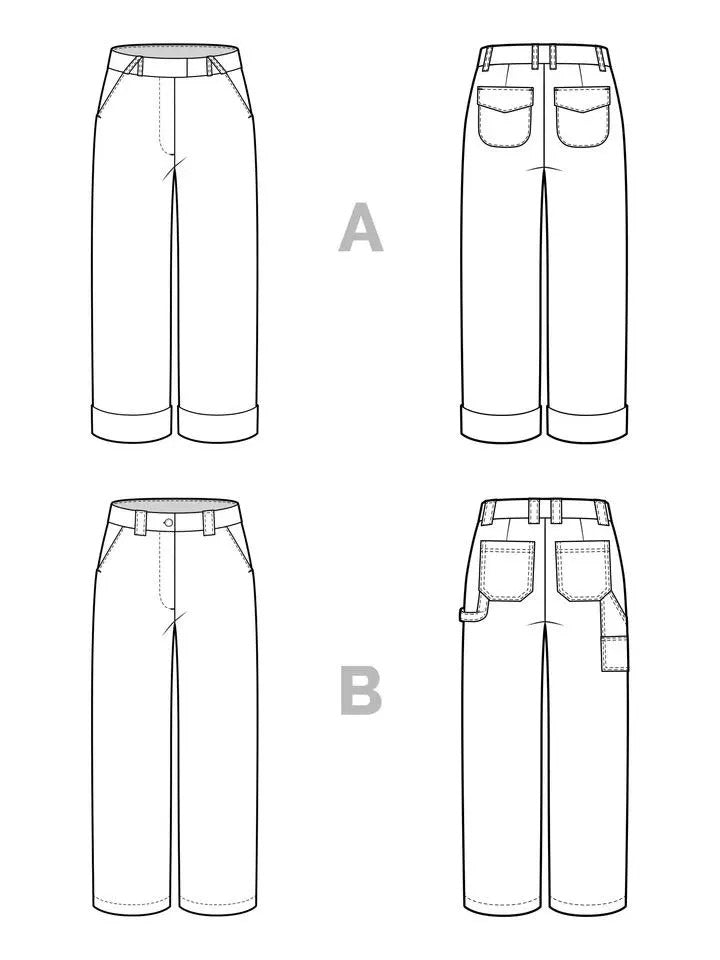 Rika Pants- Closet Core Paper Pattern