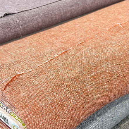 Brussels Washer Yarn Dye- Linen Rayon Blend- Redrock- 52" Wide