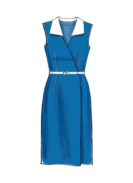 McCall's Sewing Pattern Misses' Wrap Dresses and Belt- M6959- 6-8-10-12-14