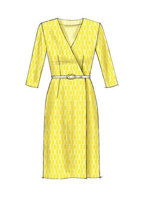 McCall's Sewing Pattern Misses' Wrap Dresses and Belt- M6959- 6-8-10-12-14