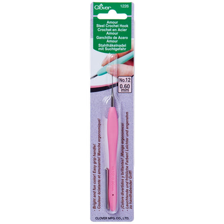 Clover CLO1226 0.60mm Amour Steel Crochet Hook No. 12
