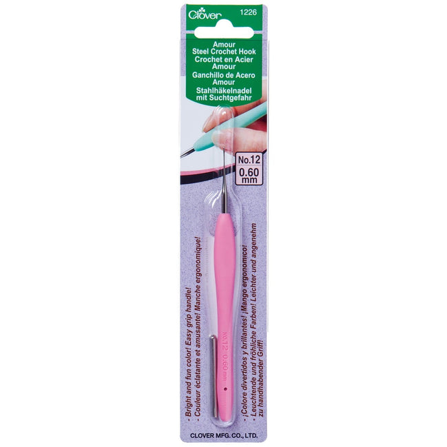 Clover CLO1226 0.60mm Amour Steel Crochet Hook No. 12
