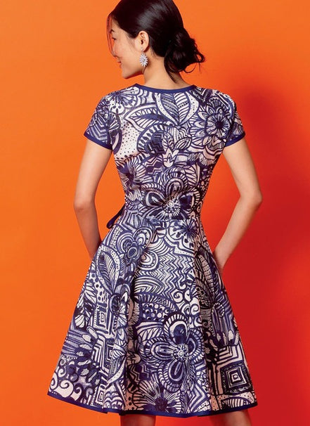 McCall's Sewing Pattern Misses' Wrap Dresses and Belt- M6959- 6-8-10-12-14