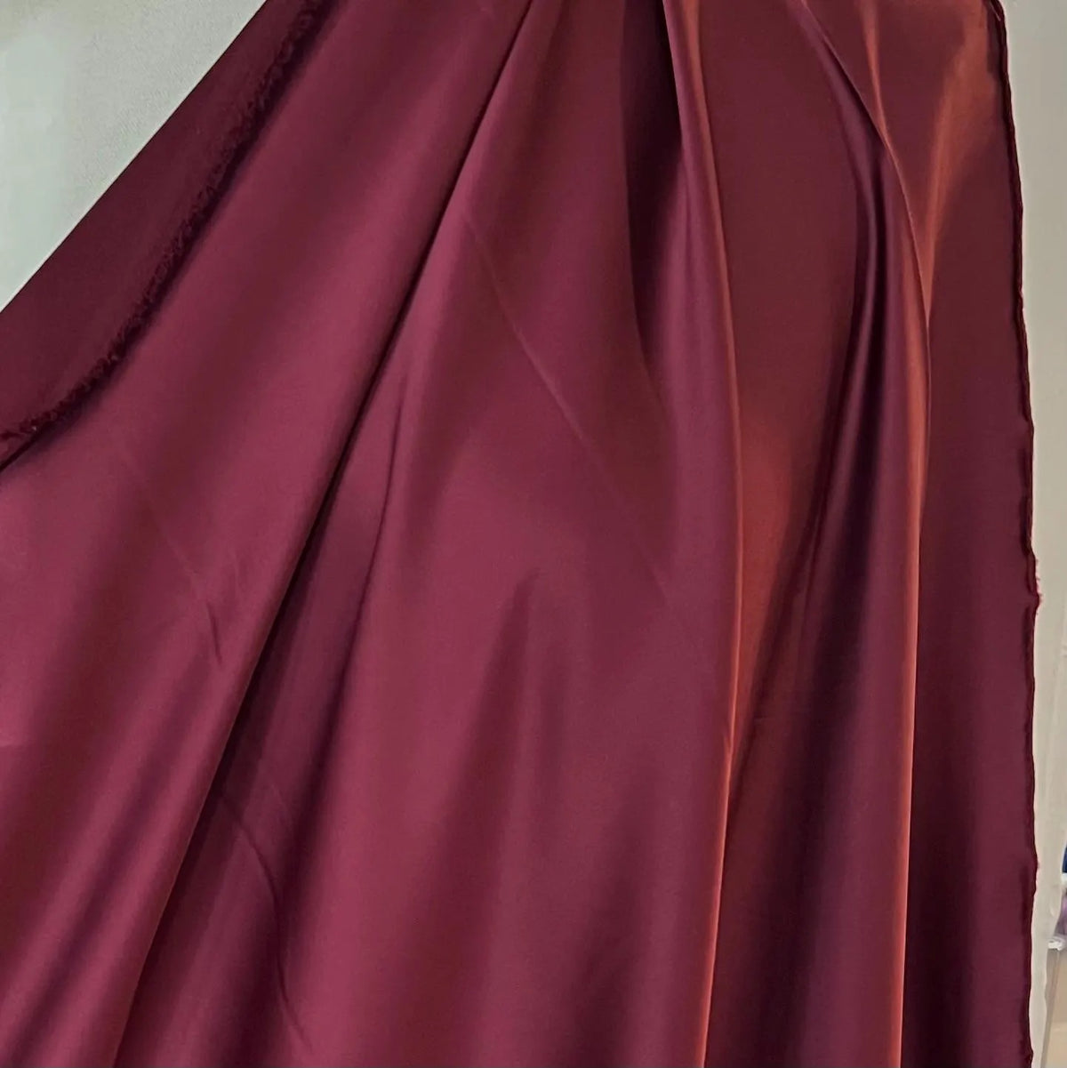 Dark Wine- Poly Stretch Satin- 56” Wide- Medium Weight