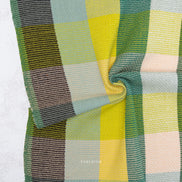 Waffle Happy Checkers in Limon- Cotton Woven Fableism- 54