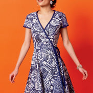 McCall's Sewing Pattern Misses' Wrap Dresses and Belt- M6959- 6-8-10-12-14