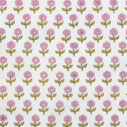 Flowerling in Pink- Indian Block Prints: Cottage- Fableism- 44