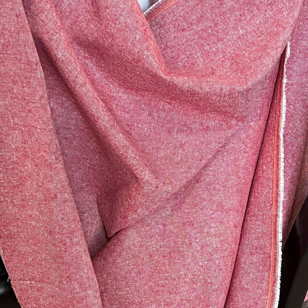 Essex Yarn Dyed Linen- Cotton Blend- Red- 44"