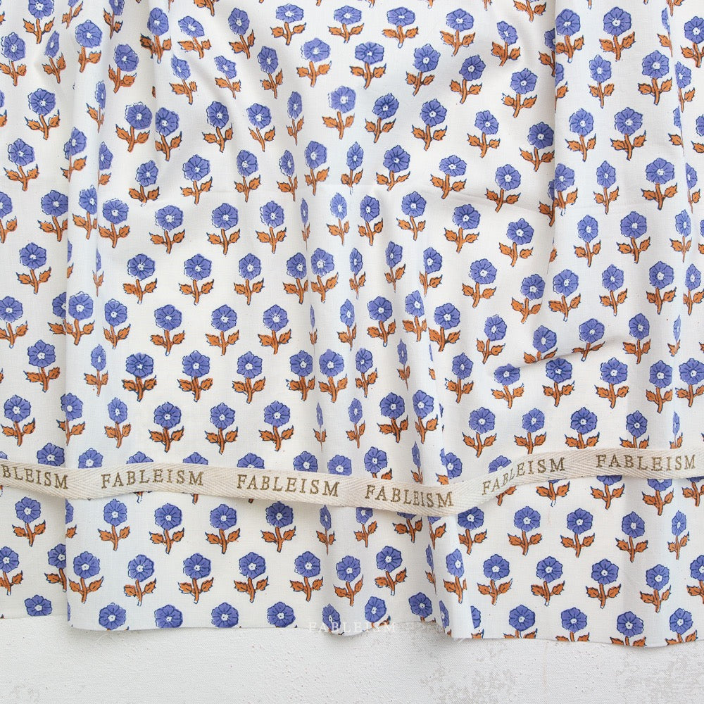 Flowerling in Violet- Indian Block Prints: Cottage- Fableism- 44
