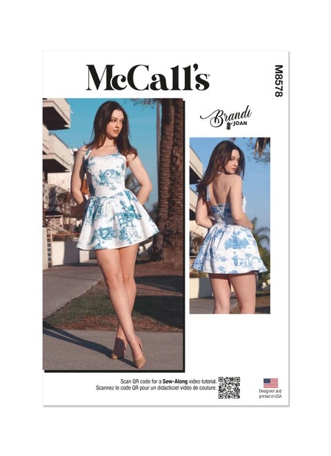 McCall's Sewing Pattern Misses' Dress by Brandi Joan- M8578- (4-6-8-10-12)(14-16-18-20-22)