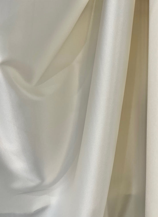 Natural White Stretch Silk Charmeuse Fabric 42" Wide (349)