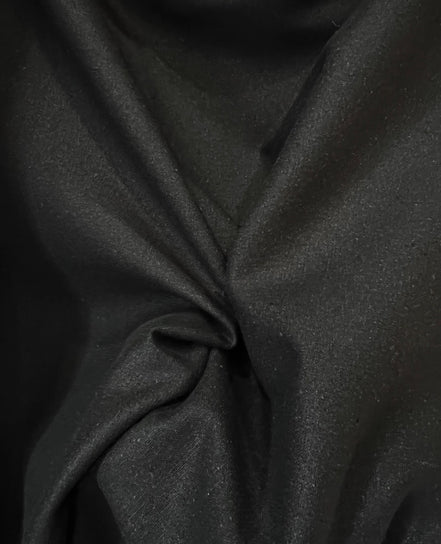 Black Silk Noil- 55” Wide