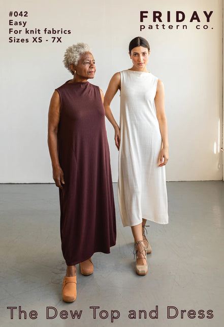 Dew Top and Dress- Printed Pattern- Friday Pattern Co.