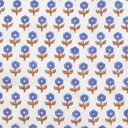 Flowerling in Violet- Indian Block Prints: Cottage- Fableism- 44