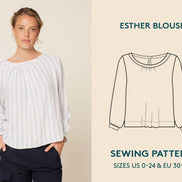 Esther Blouse- Wardrobe By Me- Paper Pattern- Sizes 0-24