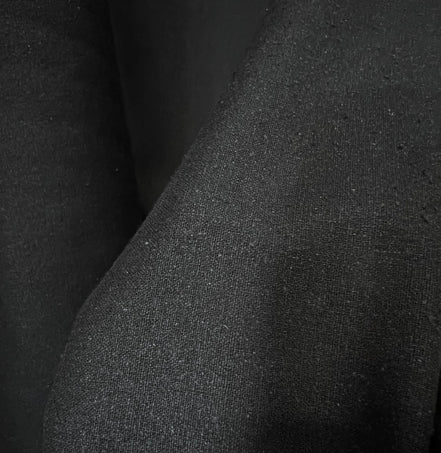 Black Silk Noil- 55” Wide
