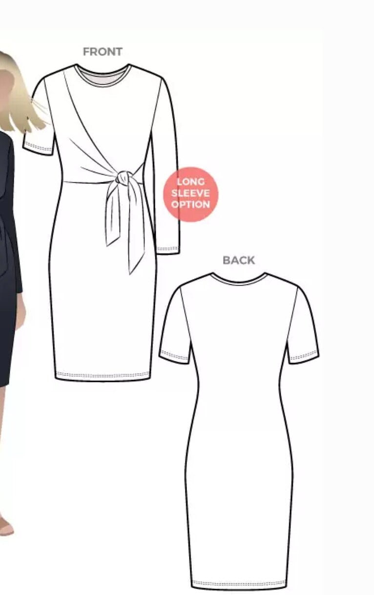 Astoria Knit Dress- Style Arc Paper Pattern