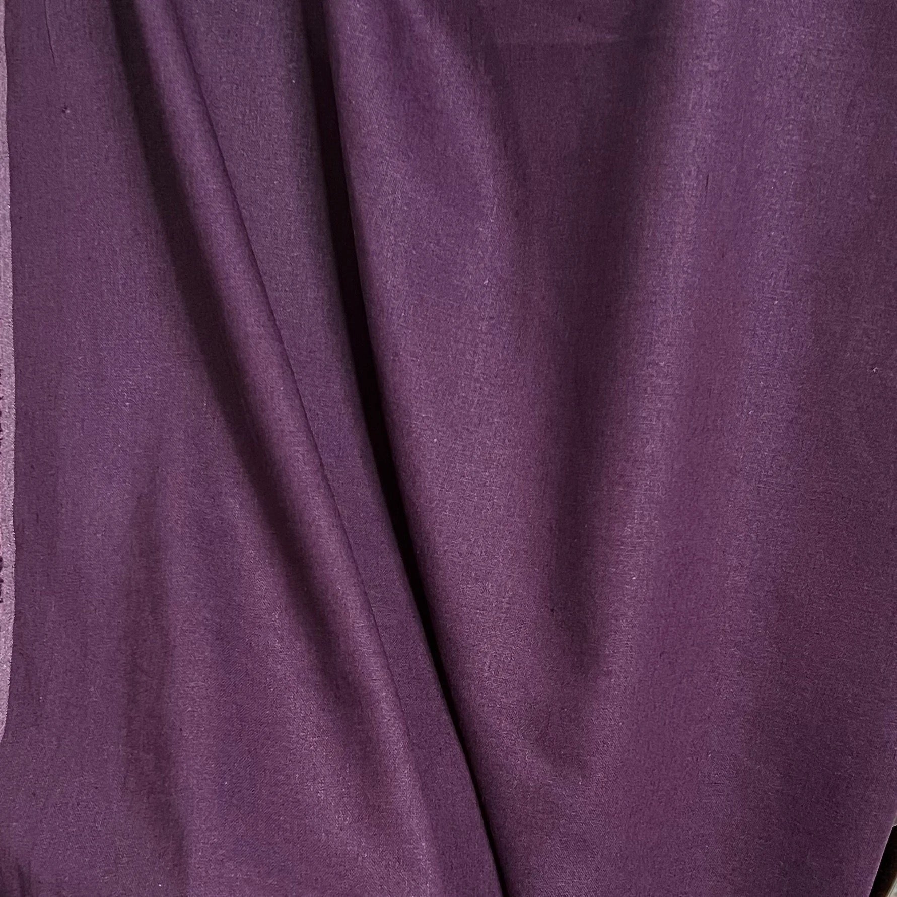 Dark Purple Brussels Washer Linen- Rayon Blend Fabric- 52
