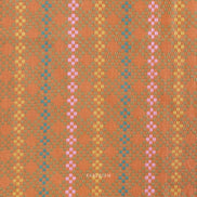 Woven Cotton Fabric- “Mosaic- Amaretto”- Lucky Loom- Fableism- 44” Wide