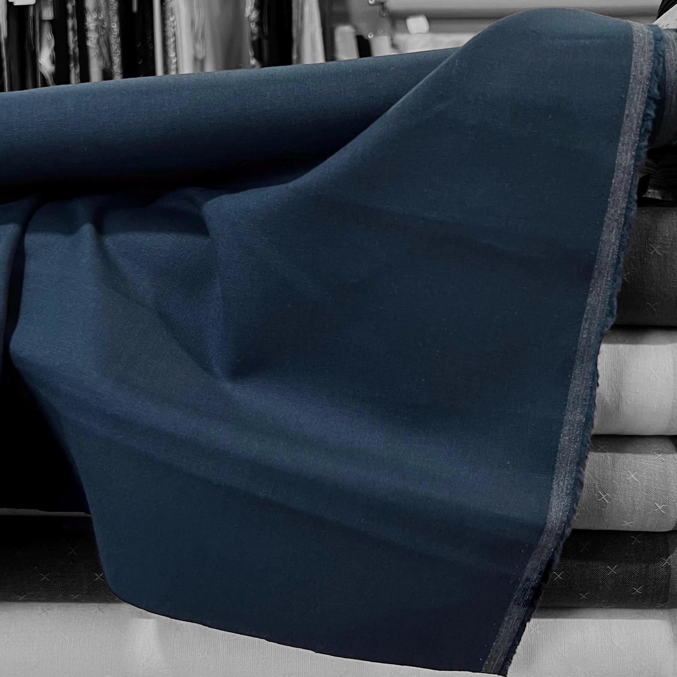 Dark Blue Essex Linen “Midnight