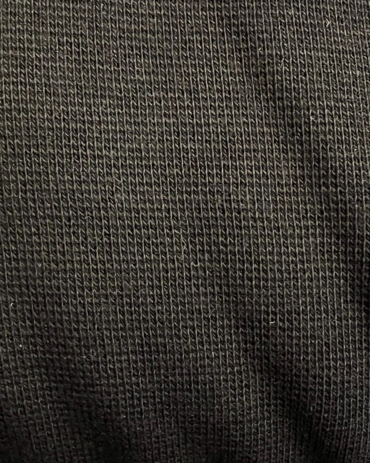 Black “Onyx” Avalon 1x1 Rib Knit Cotton Fabric- 68” Wide