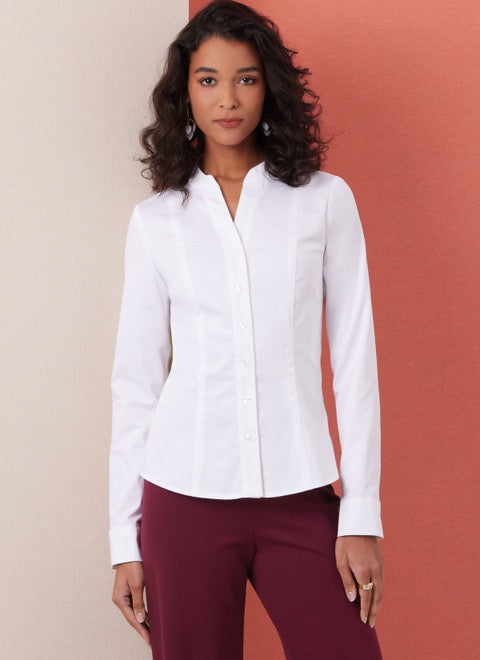 Butterick B7055 Sewing Pattern Shirts with Princess Seams by Tammie Pontsler for Palmer/Pletsch- Sizes 8-16