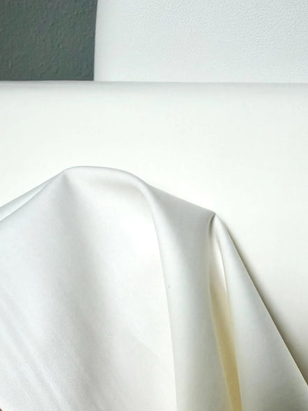 White “Snow" Pimatex- Combed Cotton Poplin Fabric- 44” Wide