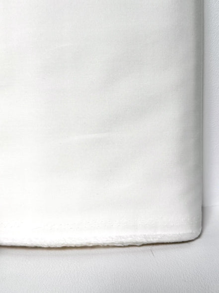 White “Snow" Pimatex- Combed Cotton Poplin Fabric- 44” Wide