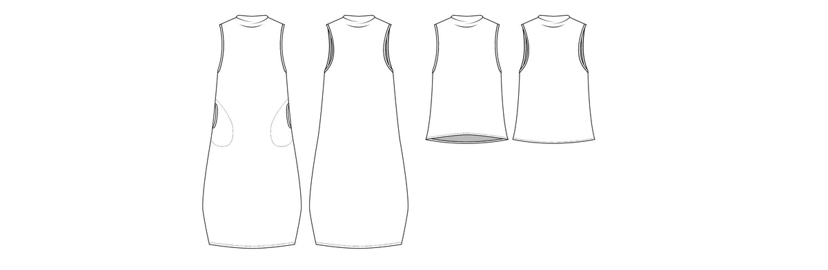 Dew Top and Dress- Printed Pattern- Friday Pattern Co.