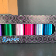 Sajou Eight Spools Fil Au Chinois Rayon Thread- Assortment #2- Bright Tones