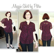 Maggie Shirt- Style Arc Paper Pattern- Sizes 4-16, 18-30