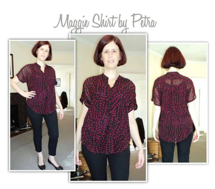 Maggie Shirt- Style Arc Paper Pattern- Sizes 4-16, 18-30