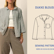 Dukke Blouse- Wardrobe By Me- Paper Pattern- Sizes 0-24