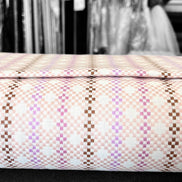 Beautiful Woven Cotton Fabric- “Mosaic- Milkweed