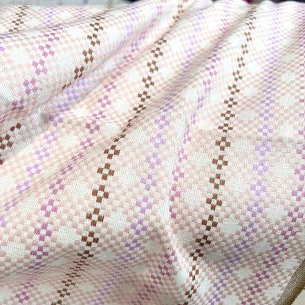 Beautiful Woven Cotton Fabric- “Mosaic- Milkweed"- Canyon Springs- Fableism- 44"