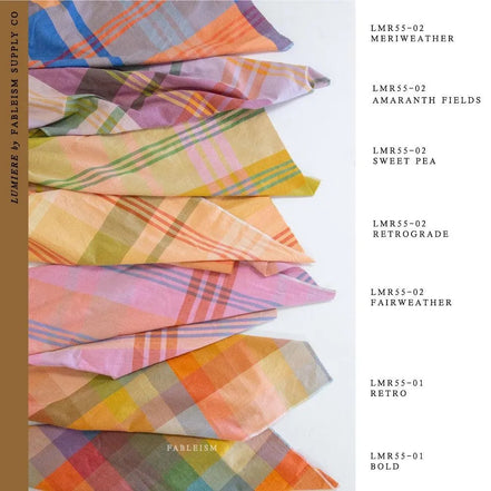 Cotton Fabric- "House Dress in Retrograde"- Lumiére (Wide Width)- Fableism- 54” Wide