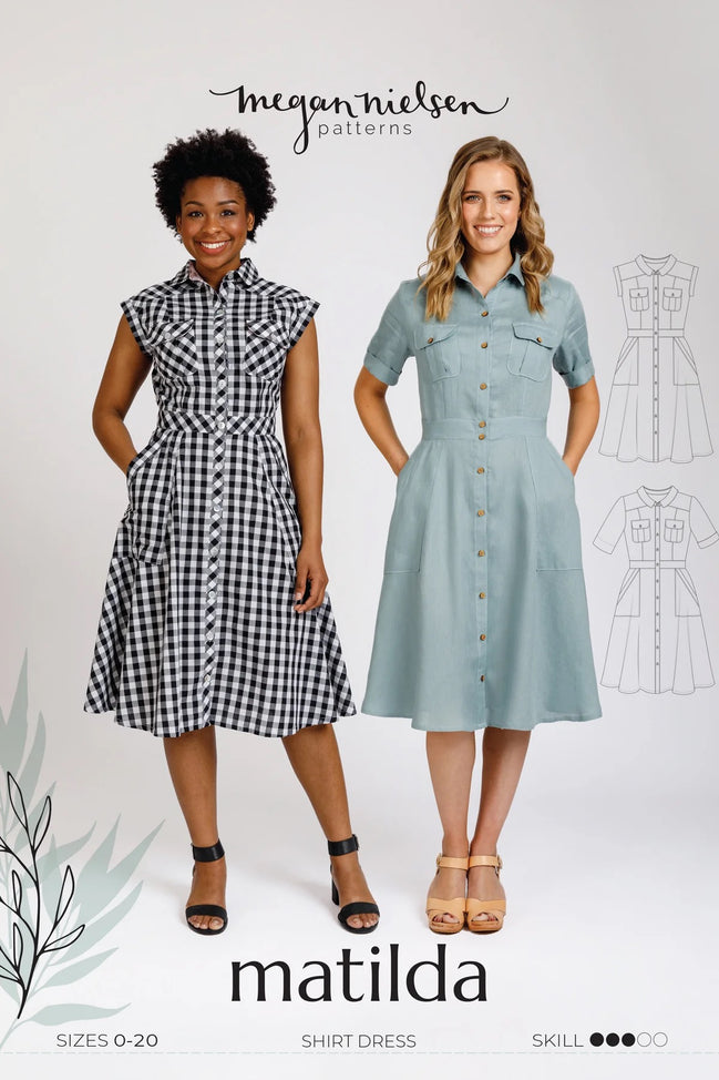 Matilda Shirt Dress-Megan Nielsen Paper Pattern