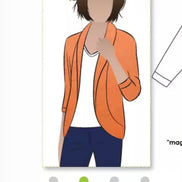 Fiona Knit Cardigan- Style Arc Paper Pattern- Sizes 4-16, 10-22, 18-30