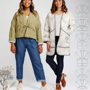 Hovea Jacket & Coat Pattern- Megan Nielsen- Sizes 0-20, 14-34