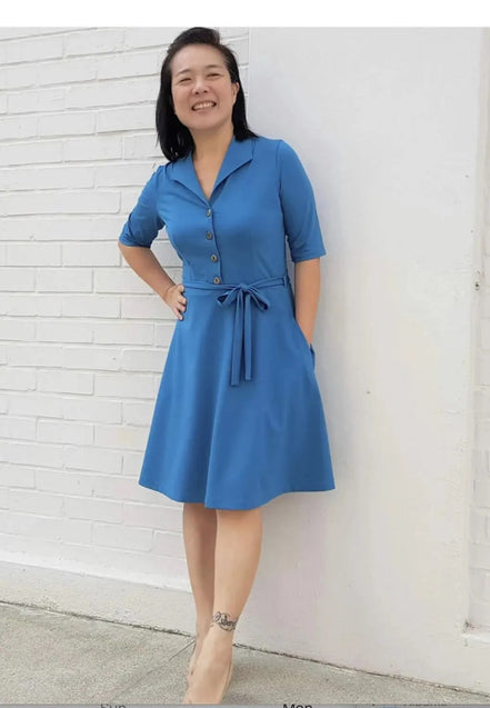 Marianne Dress- Wardrobe By Me- Paper Pattern- Sizes 0-24