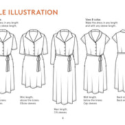 Marianne Dress- Wardrobe By Me- Paper Pattern- Sizes 0-24