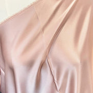 Pale Dusty Rose Pink Pure Silk Charmeuse Fabric- 44” Wide- (367)